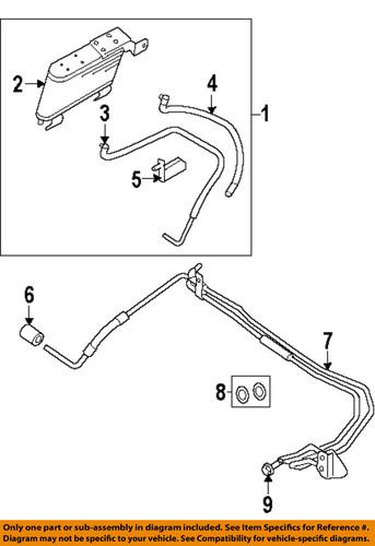 Ford oem 6l2z7n291a transmission oil cooler-cooler line clip