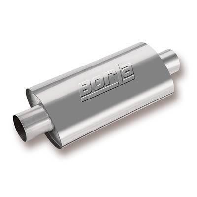 Borla 40947 muffler xr-1 4" inlet/4" outlet brushed stainless steel each