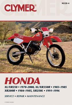 Clymer shop repair manual fits honda xl350r 1984-1985