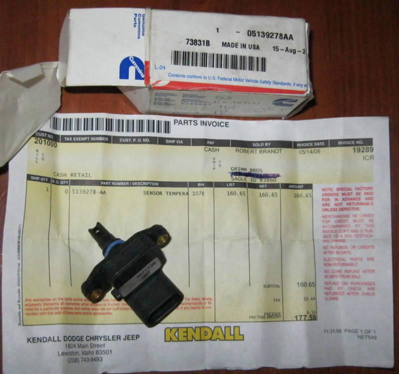  new dodge cummins oem mopar 05139278aa manifold absolute pressure map sensor