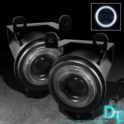 Smoked 99-06 yukon sierra denali halo projector fog lights lamps 96-99 bonnville