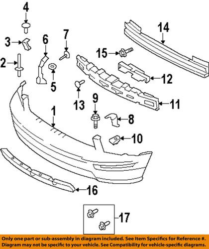 Ford oem 5r3z17c861aa bumper mounting kit-support