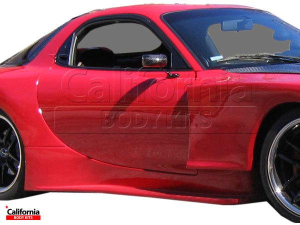 Cbk frp rame gt300 wide body side skirts kit auto body mazda rx-7 fd3s 93-97 new