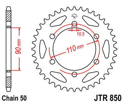 Jt sprocket rear 34t steel fits yamaha xs650 b/c/d/e/f/g/h/2f 1974-1981