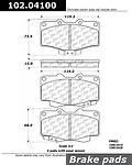 Centric parts 102.04100 front semi metallic standard pads