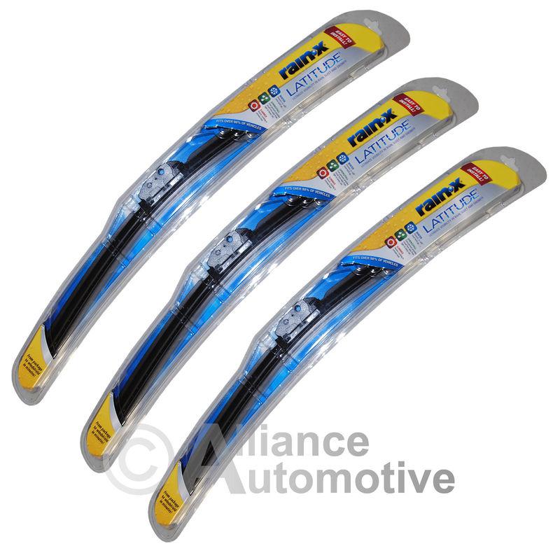 3 new rain-x latitude  beam wiper blades 22" 21" 16"