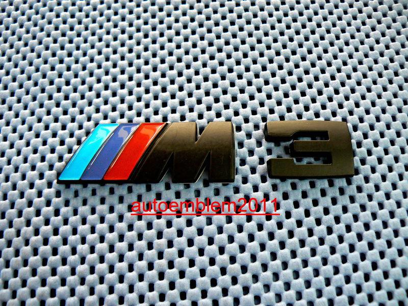 #50 bmw m3 black emblem 318i 323i 325i 330i 335i xi e36 e46 e90 e91 m power