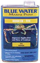 Blue water marine paint solvent thinner qt 974 qt