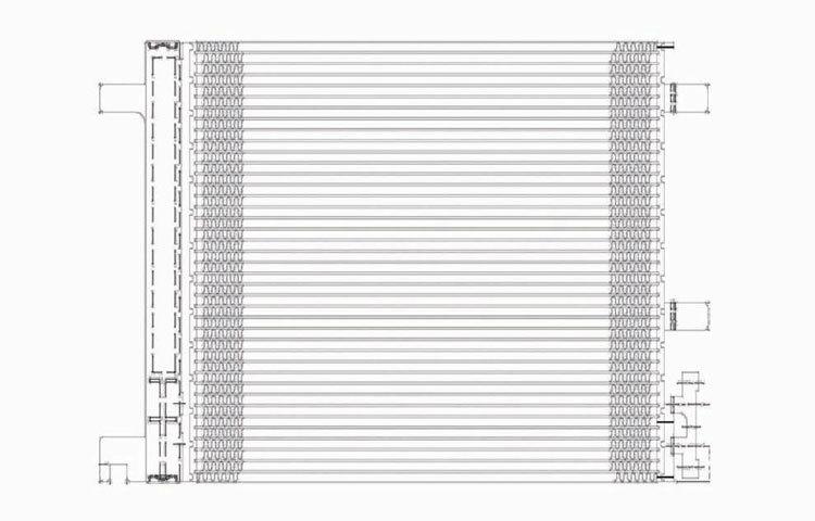 Replacement ac condenser parallel flow type 2006-2008 2007 chevy hhr 15834081