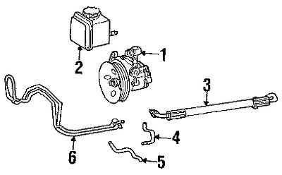 Mercedes-benz 2034661481 genuine oem factory original p/s pressure hose