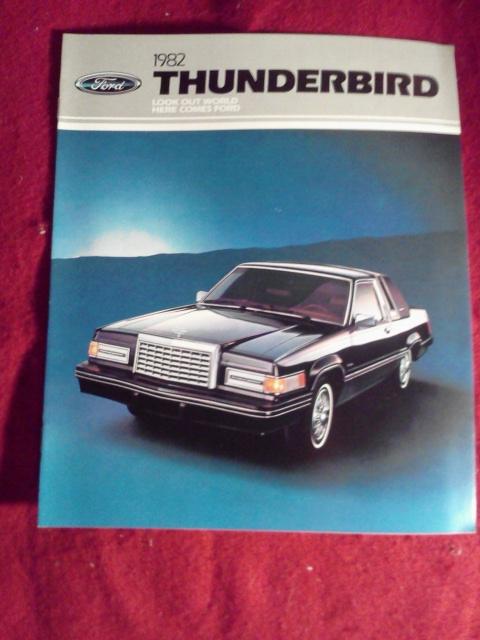 1982 ford thunderbird sales dealer brochure