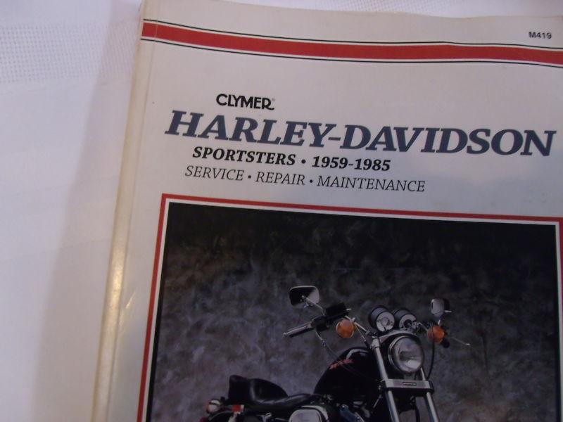 Harley davidson clymer sportster repair, service and maintenance. 1959 to 1985