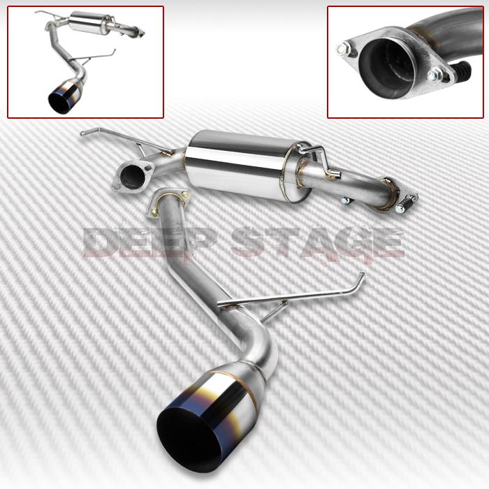 Ss cat back exhaust 4.5" brunt tip muffler 00-05 toyota celica gt/gts t230 1.8l