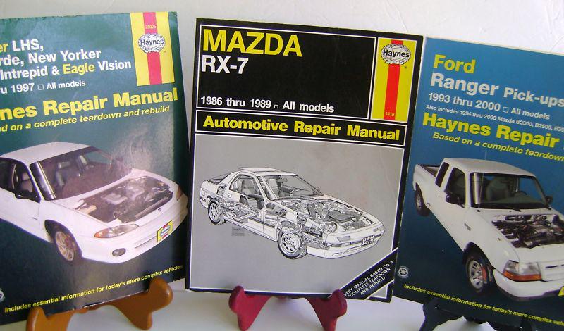 Haynes auto repair books - chrysler /dodge/eagle /ford ranger /mazda