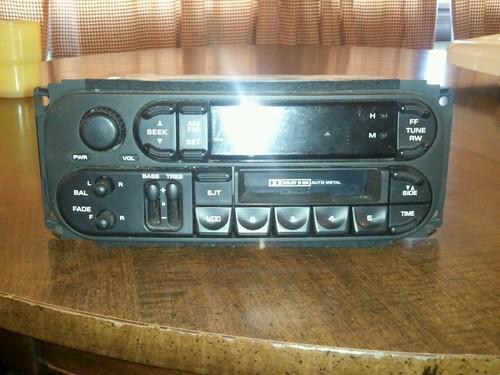 Factory radio, cass.(no cd) for 98-01 dodge caravan part no. p56038931ab