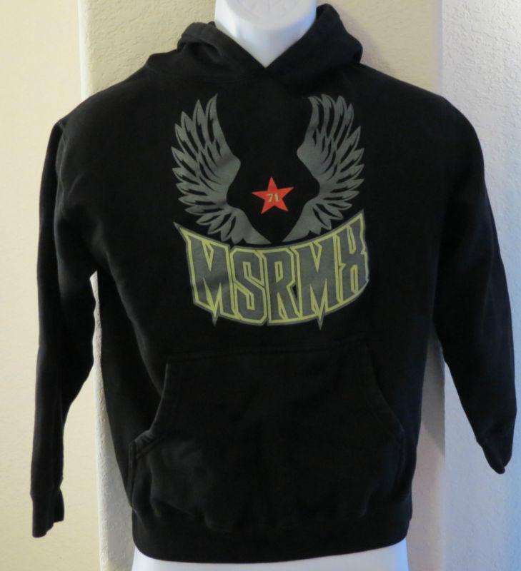 Msr mx motocross hooded sweatshirt hoodie youth teen s black msrmx