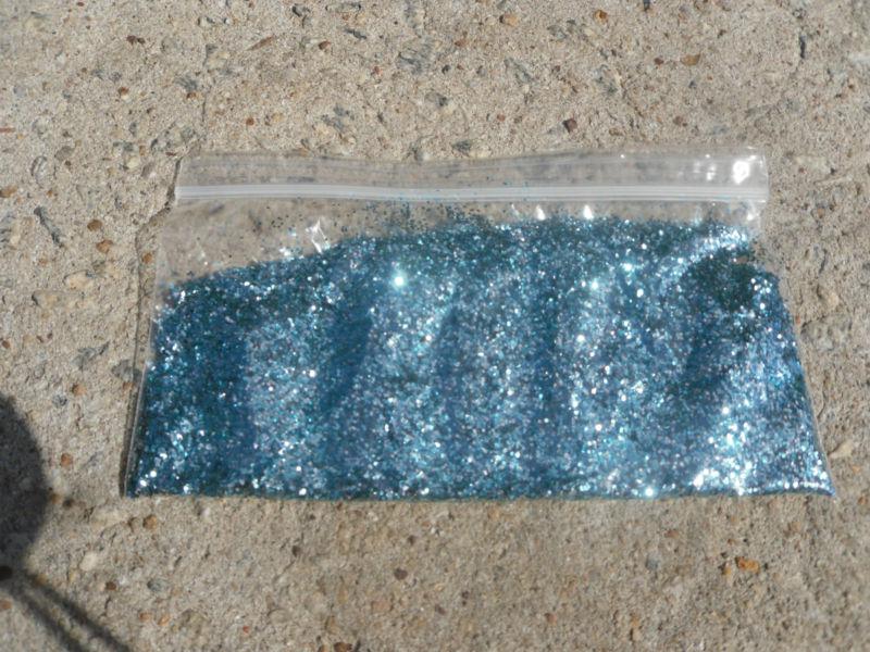 1 oz metal flake teal and silver mix .025