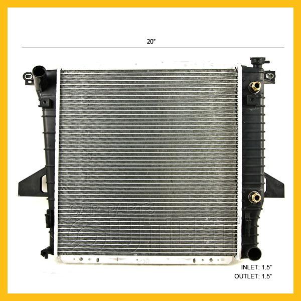 1998 1999 2000 2001 ford ranger radiator 98-00 mazda b2500 b 2500 2.5l auto new