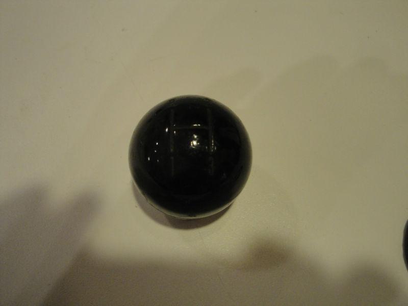 Vintage 3 speed black/chrome under-shifter knob, 5/16-8