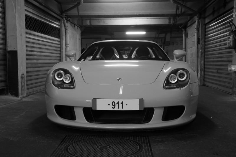 Porsche carrera gt hd poster super car b&w print multiple sizes available