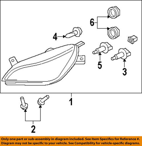 Saturn oem 25836064 headlight-headlamp assembly