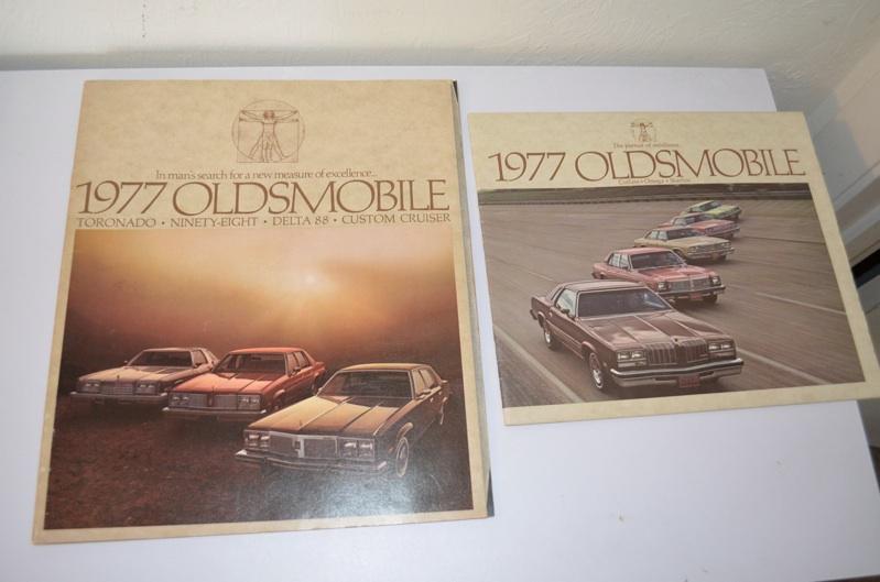 2 oldsmobile cutlass omega car showroom vtg 70s 1977 brochure catalog book lot 