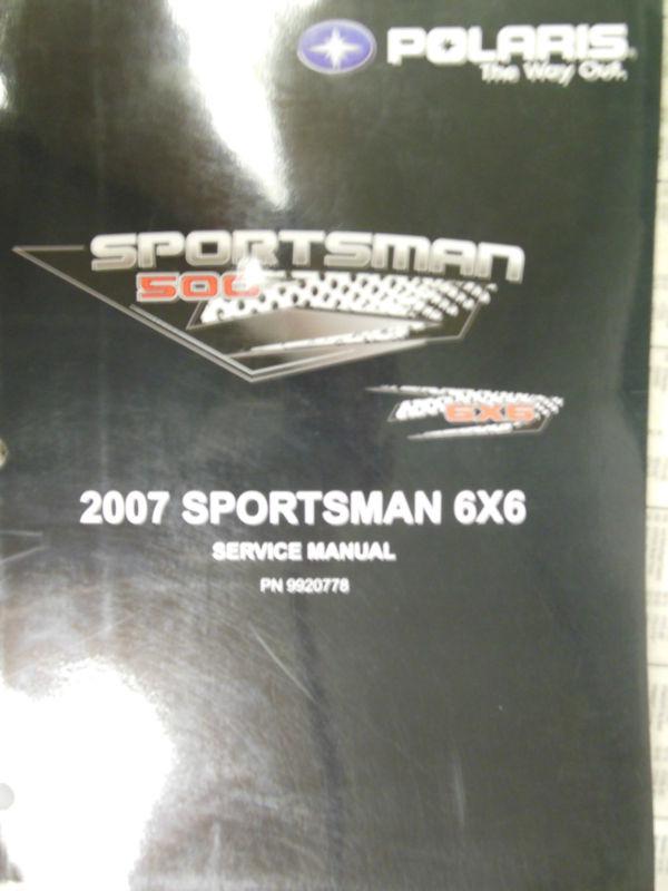 Polaris 2007 6x6 sportsman service manual