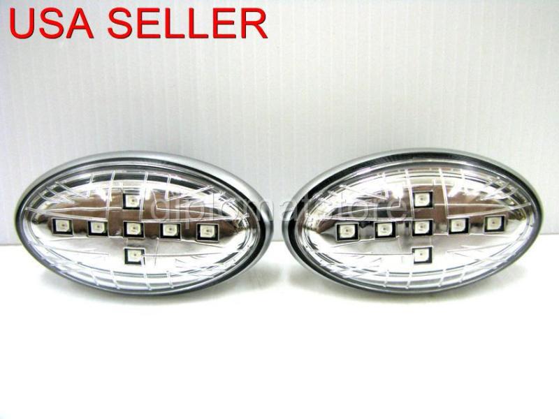 01-08~mini~cooper~led~england~clear~side~marker~lights~r50~r52~r53~