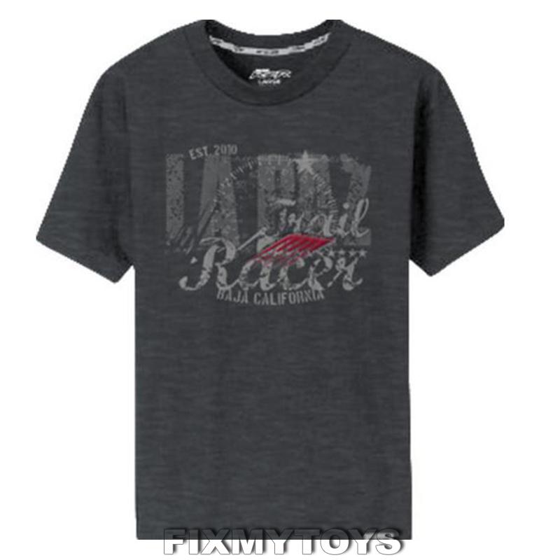 Oem polaris youth rzr grey la paz racer short sleeve t-shirt sizes s-xl