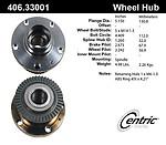 Centric parts 406.33001e rear hub assembly