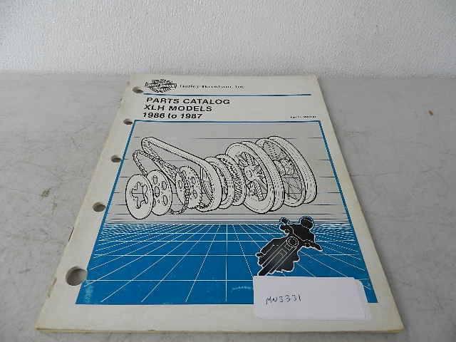 Oem used 86/87 harley xlh sportster parts catalog manual