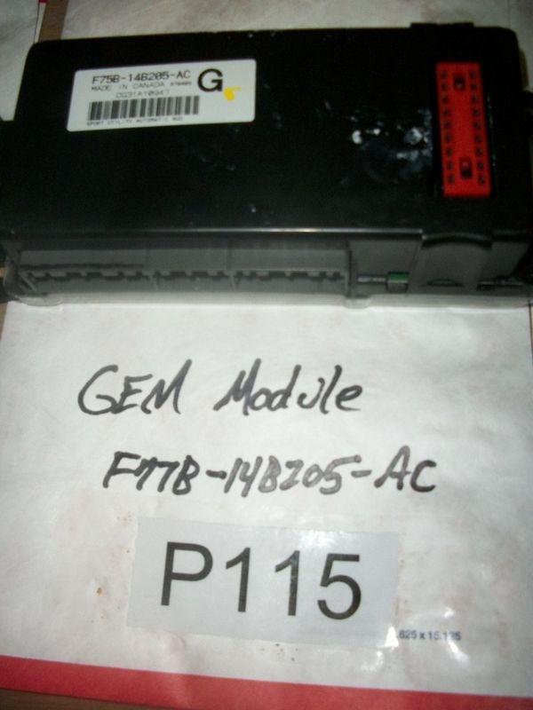 1997  ford f150 expedition navigator gem module  f75b-14b205-ac # p115