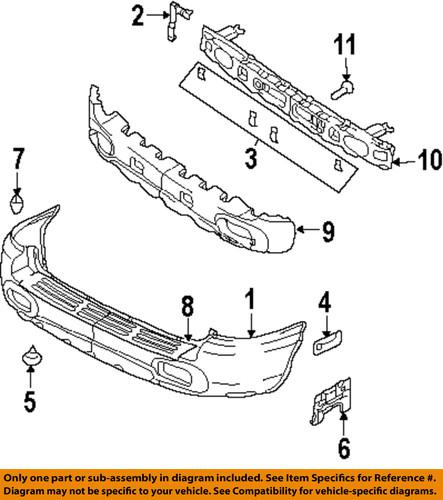 Hyundai oem 8668426800 rear bumper-bumper cover support bracket