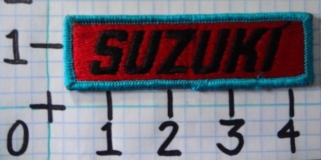 Vintage nos suzuki motorcycle patch from the 70's 007