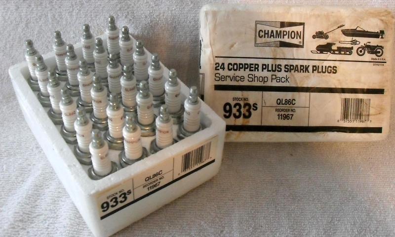 Service shop 24 pack champion copper plus spark plugs # ql86c 