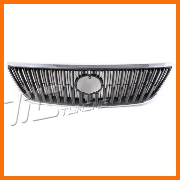 04-06 lexus rx330 chrome frame gray insert front plastic grille body assembly