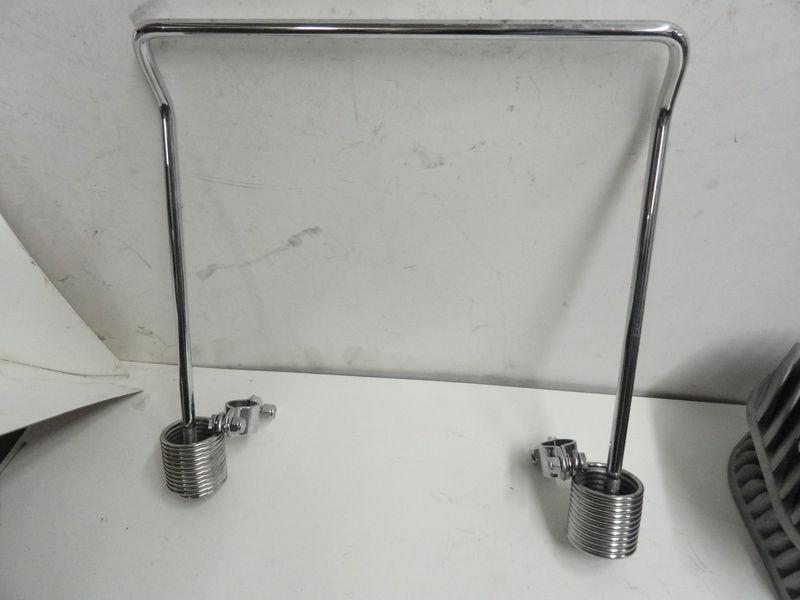 45-wl "repro" chrome buddy seat spring support w/ clamps for 1937-52 solo 45's