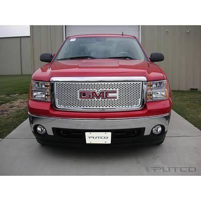 Putco grille insert main grille stainless steel polished punch gmc sierra each