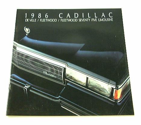 1986 86 cadillac brochure deville  fleetwood