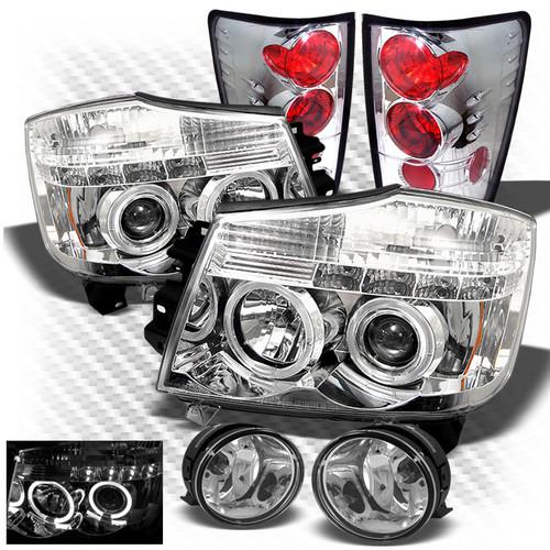 04-13 titan halo projector headlights + altezza style tail lights + fog lights