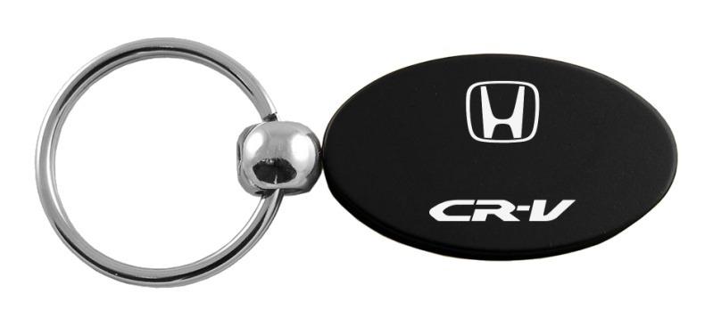 Honda cr-v crv black oval metal key chain ring tag key fob logo lanyard