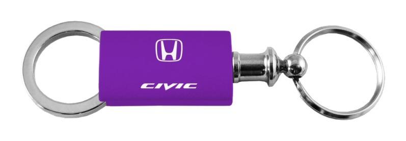 Honda civic purple valet metal key chain ring tag key fob logo lanyard