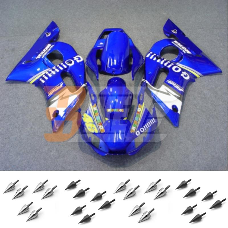 Free bolt kit! body frame fairing kit for yamaha yzf r6 1998 99 00 01 2002 ar