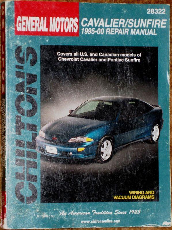 Chilton repair manual 1995 - 2000 chevrolet cavalier & pontiac sunfire