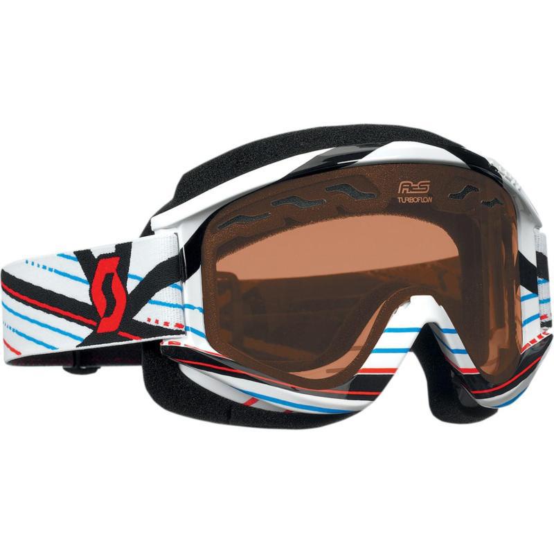 Scott usa recoil xi pro snowcross goggles grid lock white/rose lens