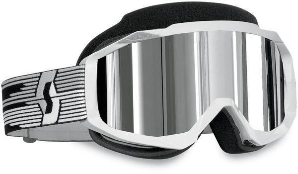 Scott usa hustle snowcross goggles white/silver chrome lens