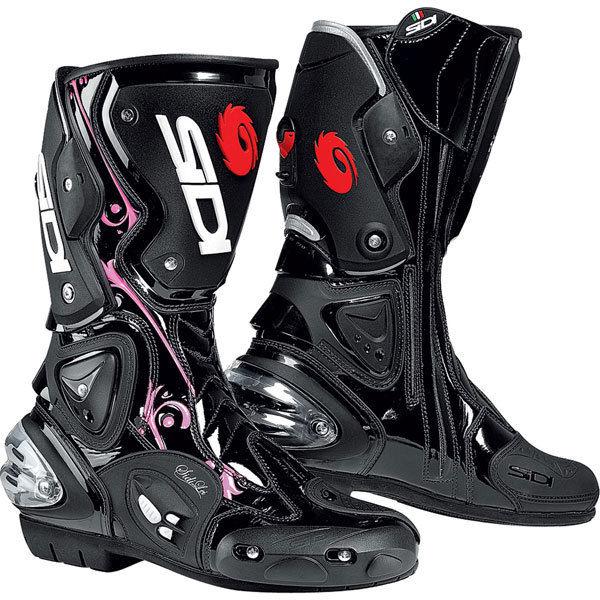 Black/pink 9.5 sidi vertigo lei women's boot