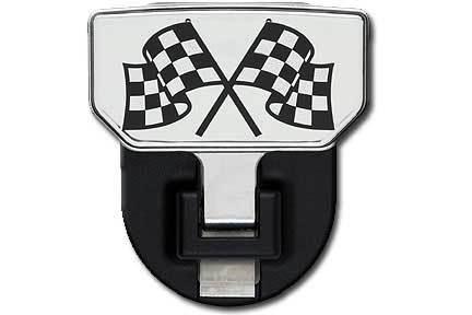 Carr universal hitch step - checkered flags (single) 180082