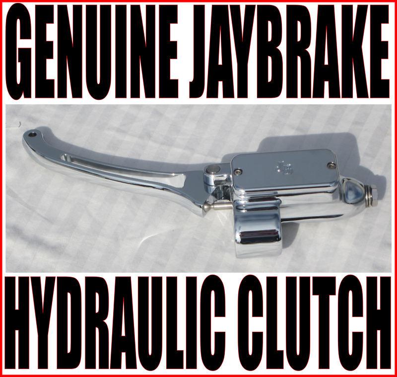 Jaybrake 9/16" bore chrome hydraulic clutch master cylinder lever control harley