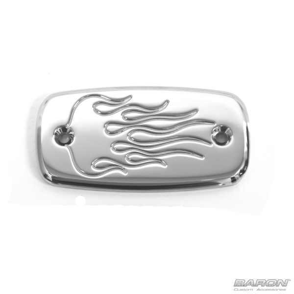 Baron master cylinder cover flame chrome fits suzuki boulevard c50t 2007-2011